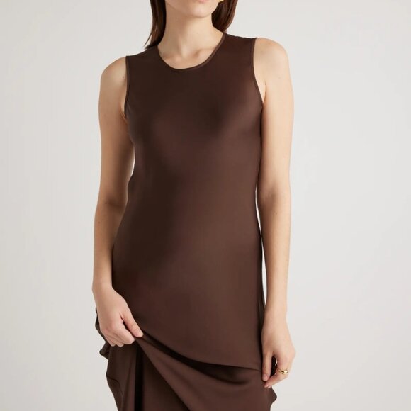 Washable Stretch Silk Tank Midi Dress - Quince - Picture 3 of 8